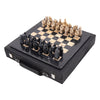 Black and Coral Antique Handmade Marble Chess Set