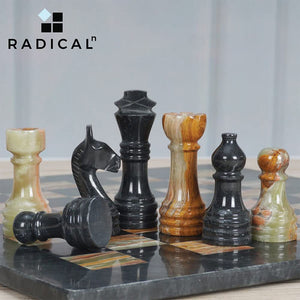  Chess board, chess set, marble chess set