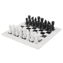 Load image into Gallery viewer, RADICALn Natural Marble Black and White Staunton Tournament Chess Set
