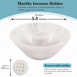 Radicaln Marble Incense palo Santo Holder Easily Grab Incense- Incense Burner for Home décor