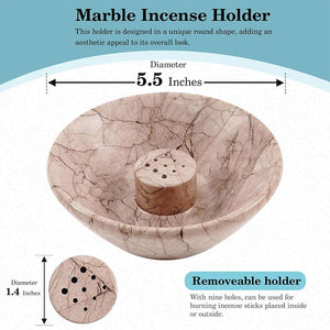 Radicaln Marble Incense palo Santo Holder Easily Grab Incense- Incense Burner for Home décor