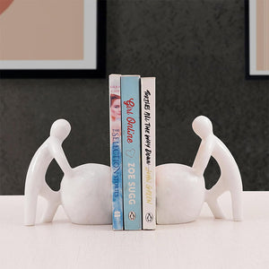 stoneman bookends, decorative bookends, marble bookends