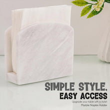 Load image into Gallery viewer, Handmade Napkin Holder Marble Dining Table Simple Modern Home Décor &amp; Bar Napkins
