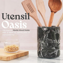 Load image into Gallery viewer, utensil holder-marble utensil holder
