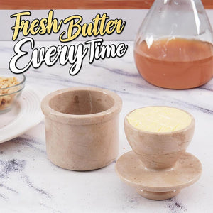 Handmade Marble Butter Dish - Butter Crock