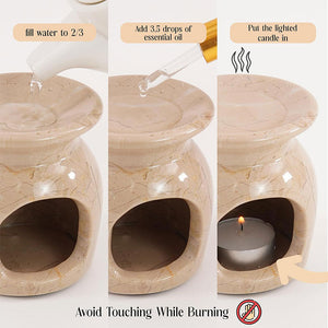 Premium Marble Oil Burner