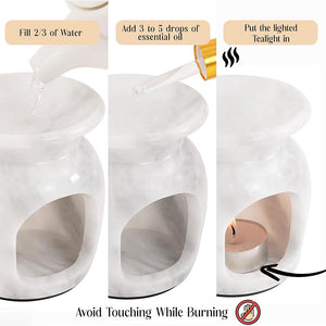 Premium Marble Oil Burner